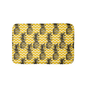 Pineapple Zigzags Bath Mat