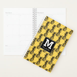 Pineapple Zigzags Monogram Planner