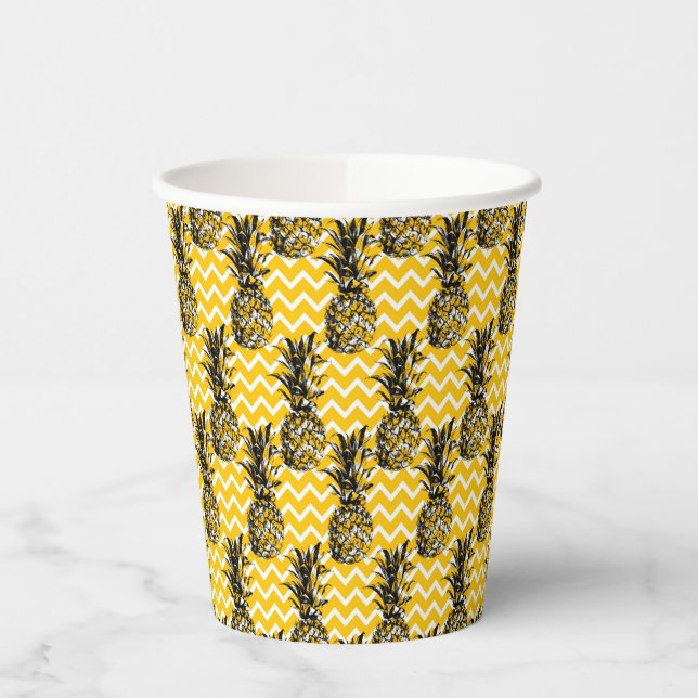 Pineapple Zigzags Paper Cups (Left)
