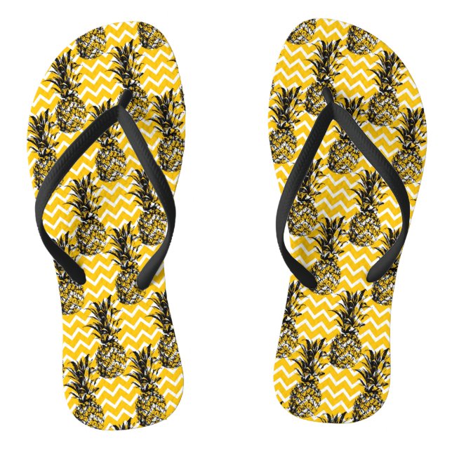 Pineapple Zigzags Thongs (Footbed)