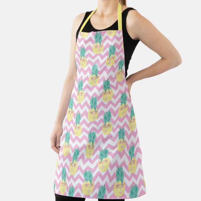 Pineapples and Chevron Apron (Insitu)