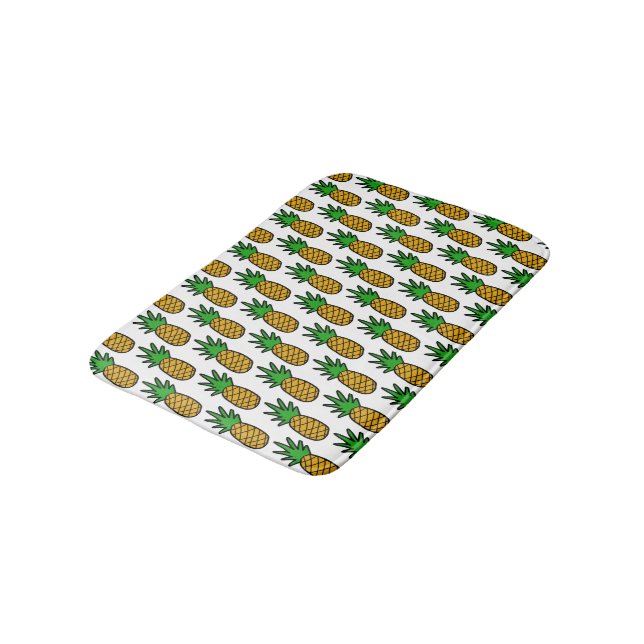 Pineapples Bath Mat (Angled)