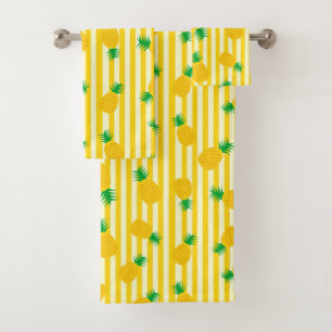 Pineapples Bath Towel Set