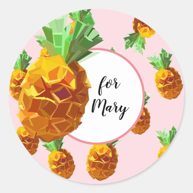 Pineapples Custom  Sticker (Front)