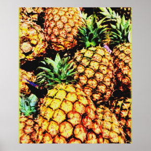 "Pineapples" Cute Photo. Buy Now Poster