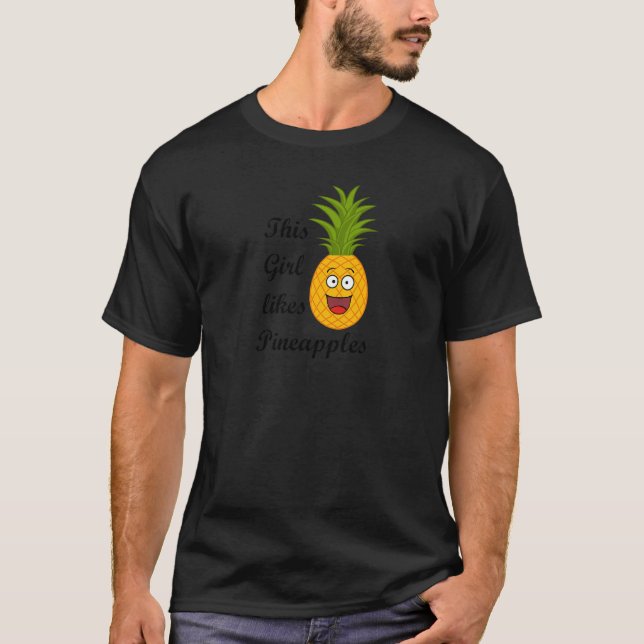 Pineapples Exotic Fruits Summer Pineapple   T-Shirt (Front)