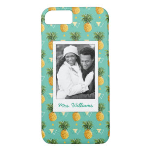Pineapples Geometric   Add Your Photo & Name iPhone 8/7 Case