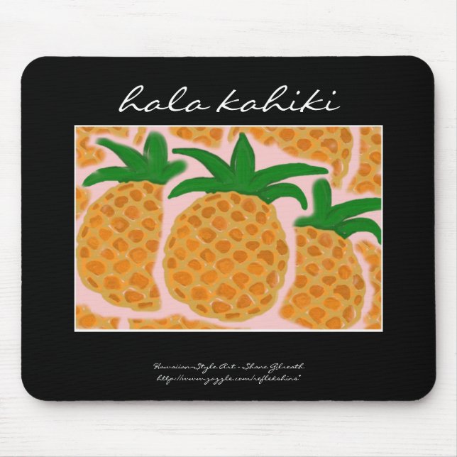 Pineapples Hawaiian Style Mousepad (Front)