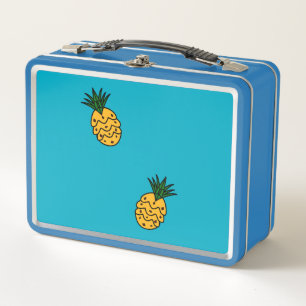 Pineapples Metal Lunch Box