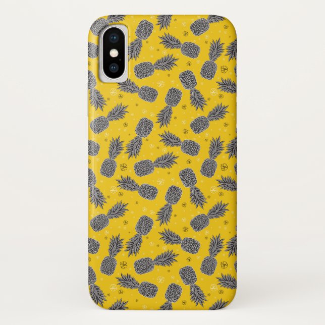 Pineapples On Gold Case-Mate iPhone Case (Back)