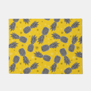 Pineapples On Gold Doormat