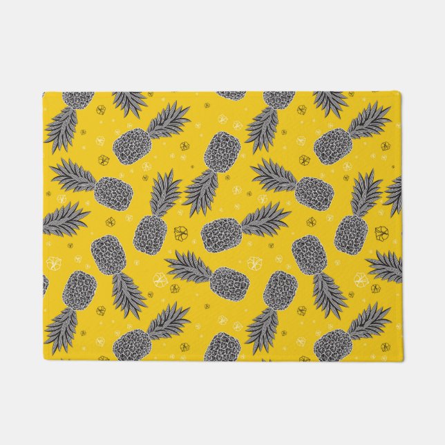 Pineapples On Gold Doormat (Front)