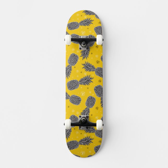 Pineapples On Gold Skateboard (Front)