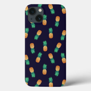 Pineapples On Navy iPhone 13 Case