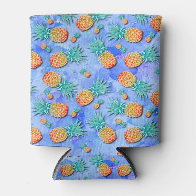 Pineapples. Paint. Party. Can Cooler (Front)