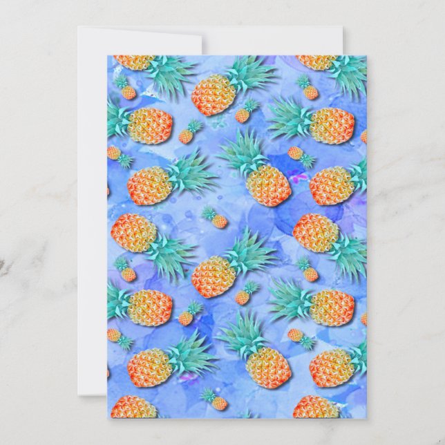 Pineapples. Paint. Party. Invitation (Front)