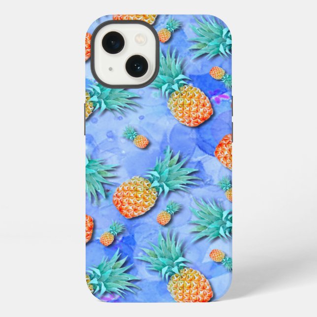 Pineapples. Paint. Party. iPhone Case (Back)