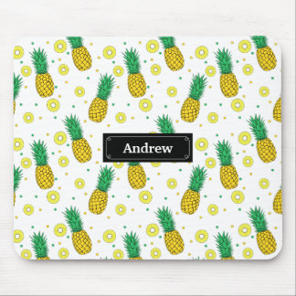 Pineapples pattern mouse pad