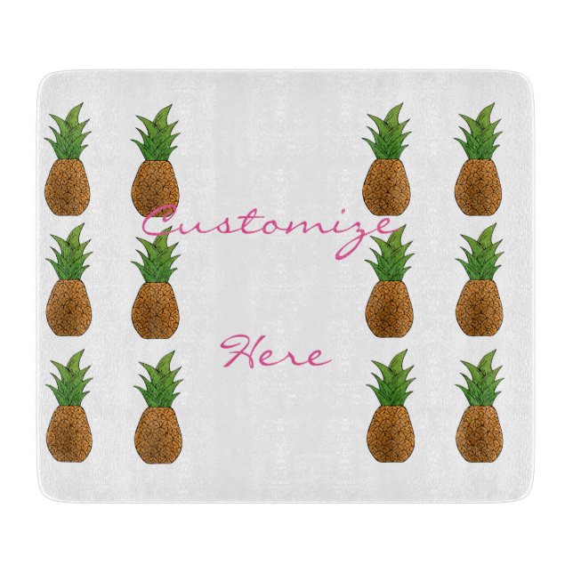 pineapples pattern Thunder_Cove Cutting Board (Front)