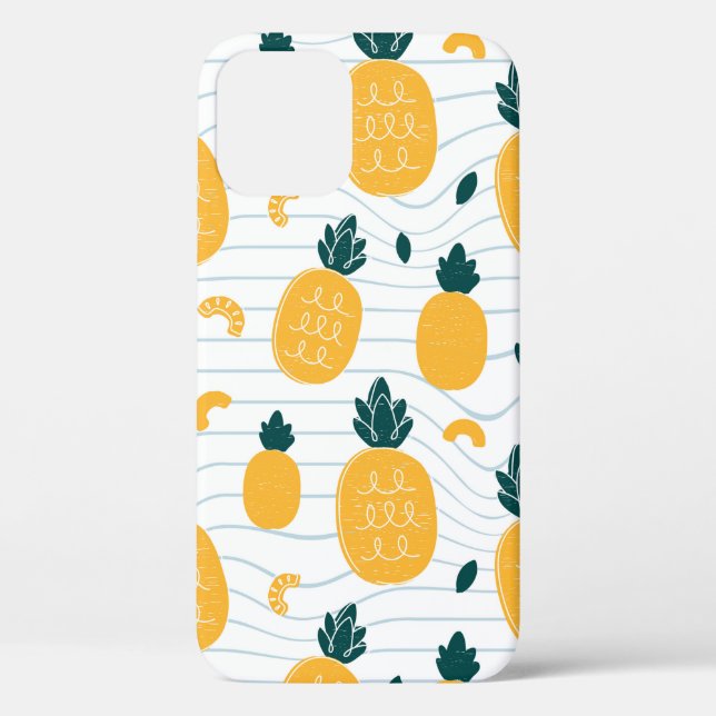 Pineapples seamless pattern Case-Mate iPhone case (Back)