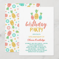 Pineapples - Summer Birthday Party