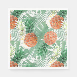 Pineapples, sweet couple, napkin