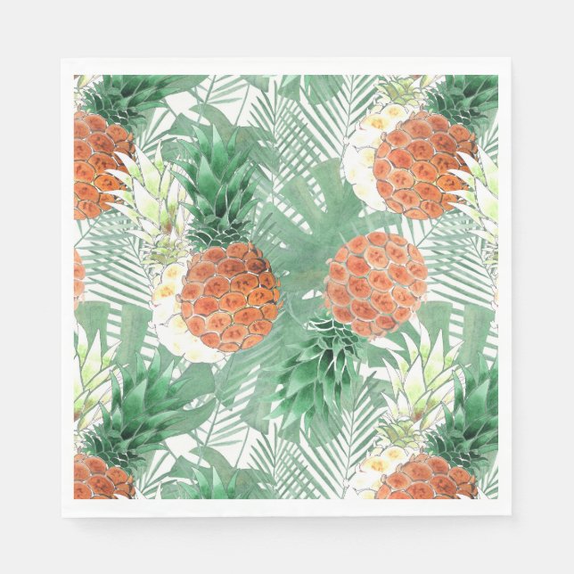 Pineapples, sweet couple, napkin (Front)
