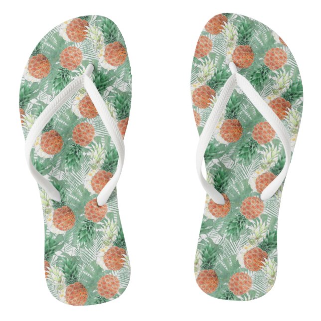 Pineapples, sweet couple . thongs (Footbed)