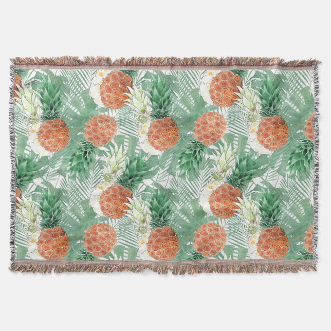 Pineapples, sweet couple . throw blanket (Front)