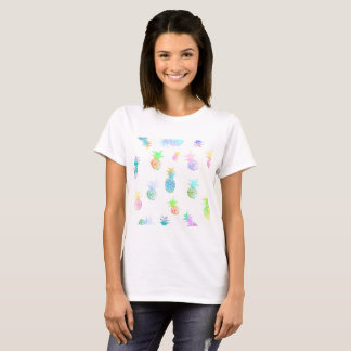 Pineapples T-Shirt Tropical Happy Pineapples Fruit
