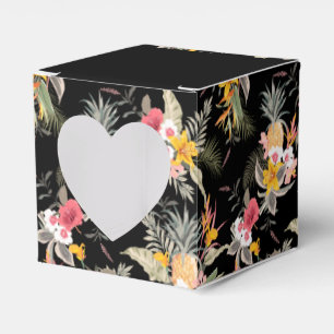 Pineapples Tropical Black Favour Box