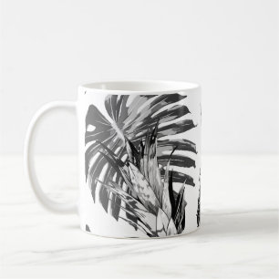 Pineapples, tropical jungle leaves. Beautiful seam Coffee Mug