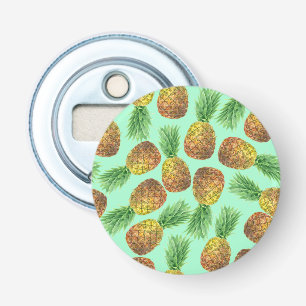 Pineapples watercolor 2 bottle opener