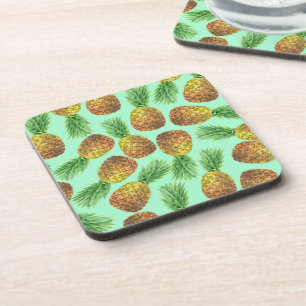 Pineapples watercolor 2 coaster