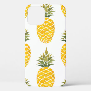 Pineapples. Watercolor hand painted illustration w iPhone 12 Case