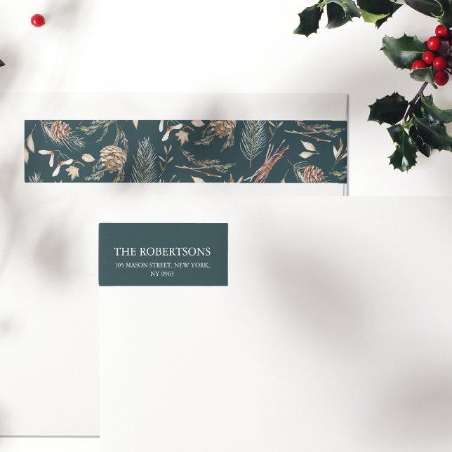 Pinecone Christmas Address Label (Creator Uploaded)
