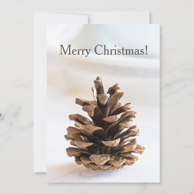 Pinecone Holiday Card (Front)
