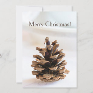 Pinecone Holiday Card