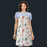Pinecone Holiday Christmas Apron<br><div class="desc">A cheery pattern of red and green pinecones scattered across a cream background. Add to your Holiday decorations,  Christmas,  Hanukkah or Kawanza.</div>