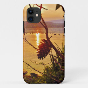 Pinecone Lake sunset iPhone 11 Case