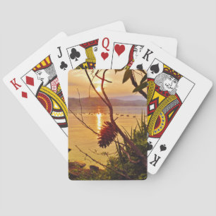 Pinecone Lake sunset Playing Cards