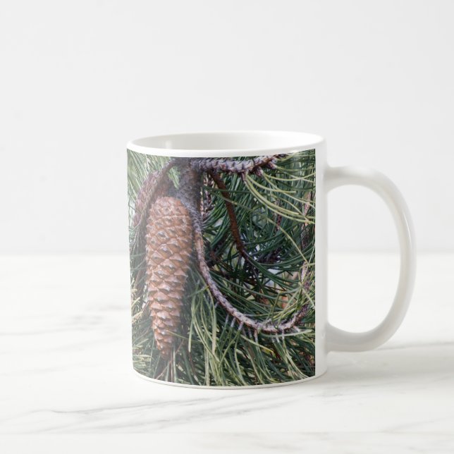 Pinecone on the pine tree coffee mug (Right)