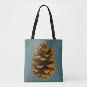Pinecone palooza reversable tote bag