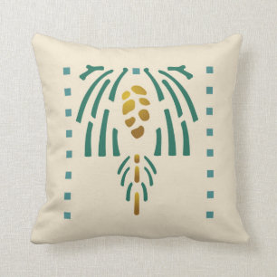 Pinecone Stencil Cushion