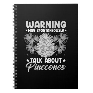 Pinecone Tree Funny Plant Mountain Forest Notebook
