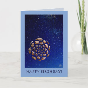 Pinecone Universe birthday card (w/scripture)