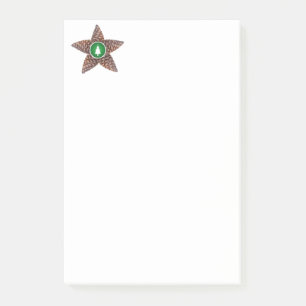 Pinecones star post-it notes
