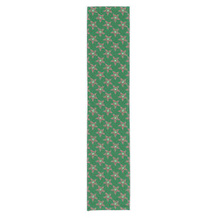 Pinecones stars short table runner
