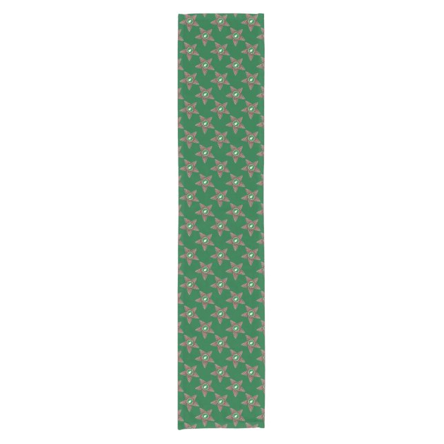 Pinecones stars short table runner (Front)