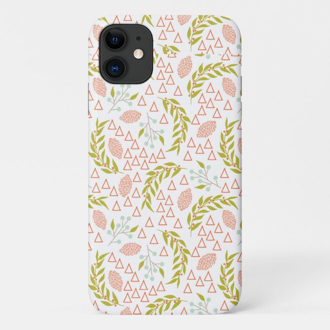 Pinecones & Triangle Design Case-Mate iPhone Case (Back)